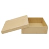 Caixa Quadrada Tampa Sapato 10X10X5 Mdf Madeira Marpax