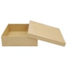 Caixa Quadrada Tampa Sapato 10X10X5 Mdf Madeira Marpax