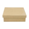Caixa Quadrada Tampa Sapato 10X10X5 Mdf Madeira Marpax