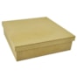 Caixa Quadrada Tampa Sapato 15x15x5 MDF Madeira Marpax 01un
