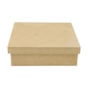 Caixa Quadrada Tampa Sapato 15x15x5 MDF Madeira Marpax 01un