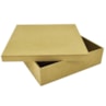 Caixa Quadrada Tampa Sapato 15X15X5 Mdf Madeira Marpax