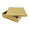 Caixa Quadrada Tampa Sapato 15X15X5 Mdf Madeira Marpax