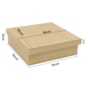 Caixa Quadrada Tampa Sapato 15X15X5 Mdf Madeira Marpax