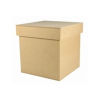 Caixa Quadrada Tampa Sapato 8X8X6 Mdf Madeira Marpax