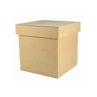 Caixa Quadrada Tampa Sapato 8X8X6 Mdf Madeira Marpax