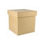 Caixa Quadrada Tampa Sapato 8X8X6 Mdf Madeira Marpax