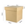 Caixa Quadrada Tampa Sapato 8X8X6 Mdf Madeira Marpax