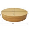Caixa Redonda Tampa Sapato 45X10 Mdf Madeira Marpax