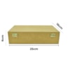 Caixa Retangular Com Fecho E Dobradica 25X16X6 Mdf Madeira Marpax