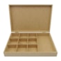 Caixa Retangular Dobradica E Divisorias 30X20X5 Mdf 6Mm Madeira Marpax