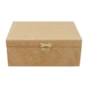 Caixa Retangular Dobradica E Fecho 20X12X6 Mdf Madeira Marpax