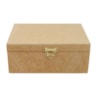 Caixa Retangular Dobradica E Fecho 20X12X6 Mdf Madeira Marpax