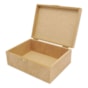 Caixa Retangular Dobradica Fecho 20x12x6 MDF Madeira Marpax