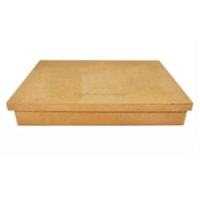 Caixa Retangular Tampa De Sapato 25X20X5 Mdf Madeira Marpax