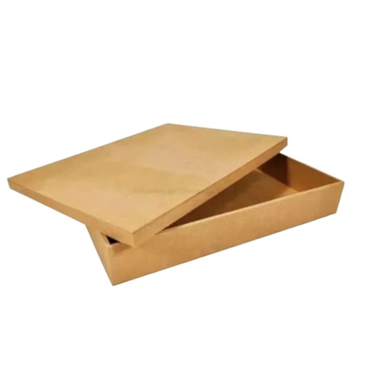 Caixa Retangular Tampa De Sapato 25X20X5 Mdf Madeira Marpax