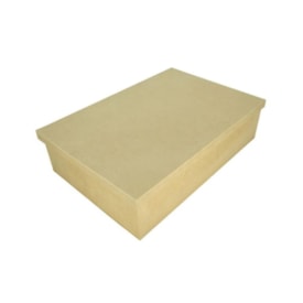 Caixa Retangular Tampa De Sapato 45X30X10 Mdf 4Mm Madeira Marpax