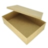 Caixa Retangular Tampa De Sapato 45X30X10 Mdf 4Mm Madeira Marpax