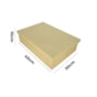 Caixa Retangular Tampa De Sapato 45X30X10 Mdf 4Mm Madeira Marpax