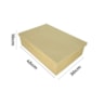 Caixa Retangular Tampa De Sapato 45X30X10 Mdf 4Mm Madeira Marpax