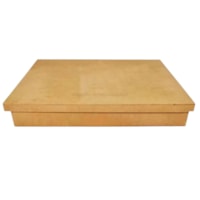 Caixa Retangular Tampa Sapato 33X25X6 Mdf Madeira Marpax