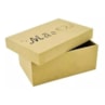 Caixa Retangular Tampa Sapato Mae 18X11,5X6,5 Mdf Madeira Marpax