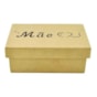 Caixa Retangular Tampa Sapato Mae 18X11,5X6,5 Mdf Madeira Marpax