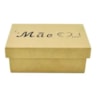 Caixa Retangular Tampa Sapato Mae 18X11,5X6,5 Mdf Madeira Marpax