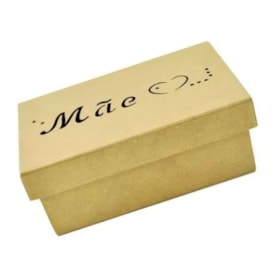 Caixa Retangular Tampa Sapato Mae 18X11,5x6,5cm MDF Marpax