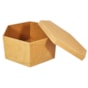 Caixa Sextavada Tampa Sapato 25X11 Mdf Madeira Marpax