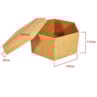 Caixa Sextavada Tampa Sapato 25X11 Mdf Madeira Marpax