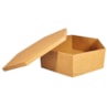Caixa Sextavada Tampa Sapato 31X10 Mdf Madeira Marpax