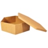 Caixa Sextavada Tampa Sapato 31X10 Mdf Madeira Marpax