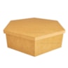 Caixa Sextavada Tampa Sapato 31X10 Mdf Madeira Marpax