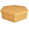 Caixa Sextavada Tampa Sapato 38X11 Mdf Madeira Marpax