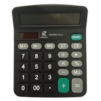 Calculadora Grande de Mesa Preto 15x12cm com 12 dígitos
