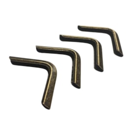 Cantoneira para Encadernação 14mm x14mm Ouro Velho 04un