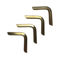 Cantoneira Para Encadernação 14mmx14mm Dourado 04un