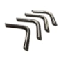 Cantoneira Para Encadernação 14mmx14mm Prata 04un