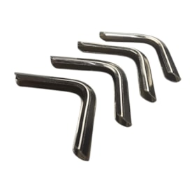 Cantoneira para Encadernação 14x14mm Cor Prata Marpax 04un