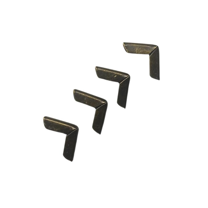 Cantoneira para Encadernação 15mm x15mm Ouro Velho 04un