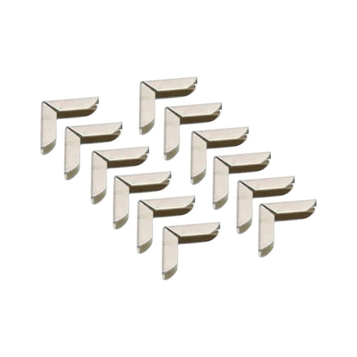 Cantoneira para Encadernação 15x15mm Cor Prata Marpax 12un