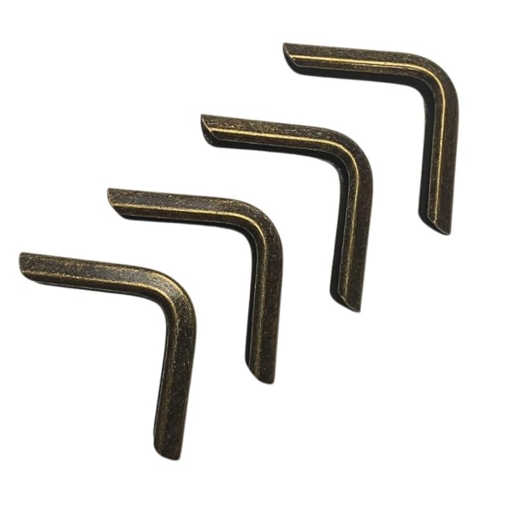 Cantoneira para Encadernação 19mm x19mm Ouro Velho 04un
