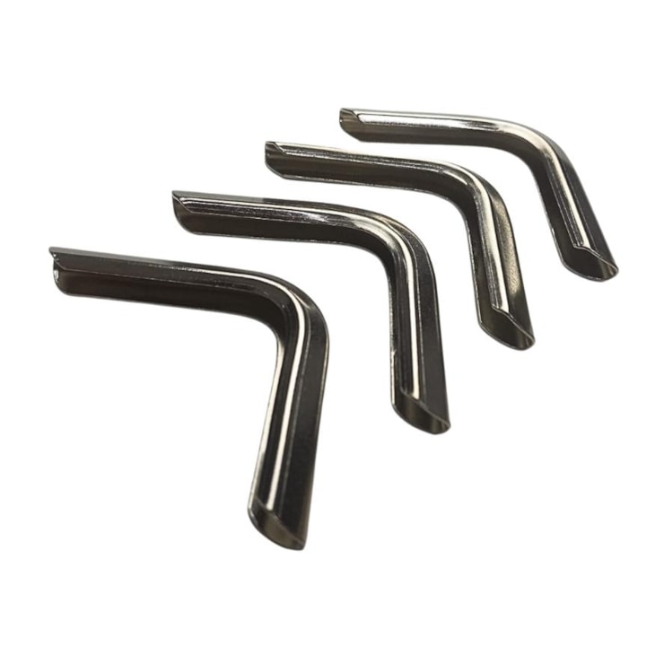 Cantoneira para Encadernação 19x19mm Cor Prata Marpax 04un