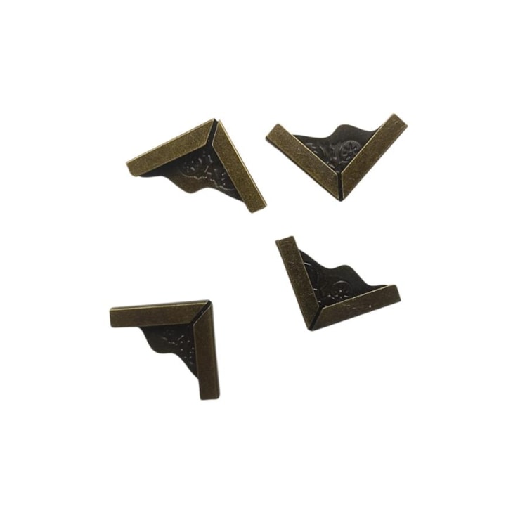 Cantoneira Para Encadernação (24mm) G Ouro Velho 04un