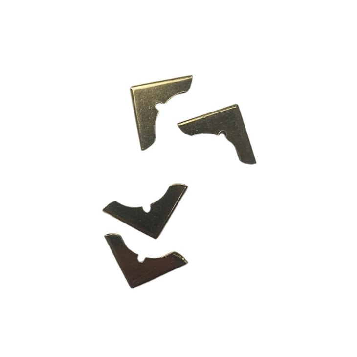 Cantoneira para Encadernação 24mm G Ouro Velho Marpax 04un