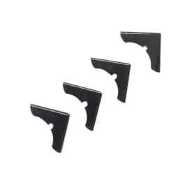 Cantoneira para Encadernação 24mm G Prata Marpax com 04un