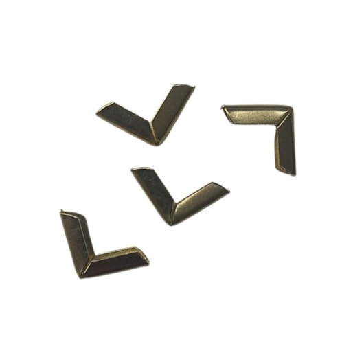 Cantoneira Para Encadernação 30mmx30mm Dourado 04un