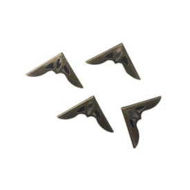 Cantoneira para Encadernação 31mm x31mm Ouro Velho 04un