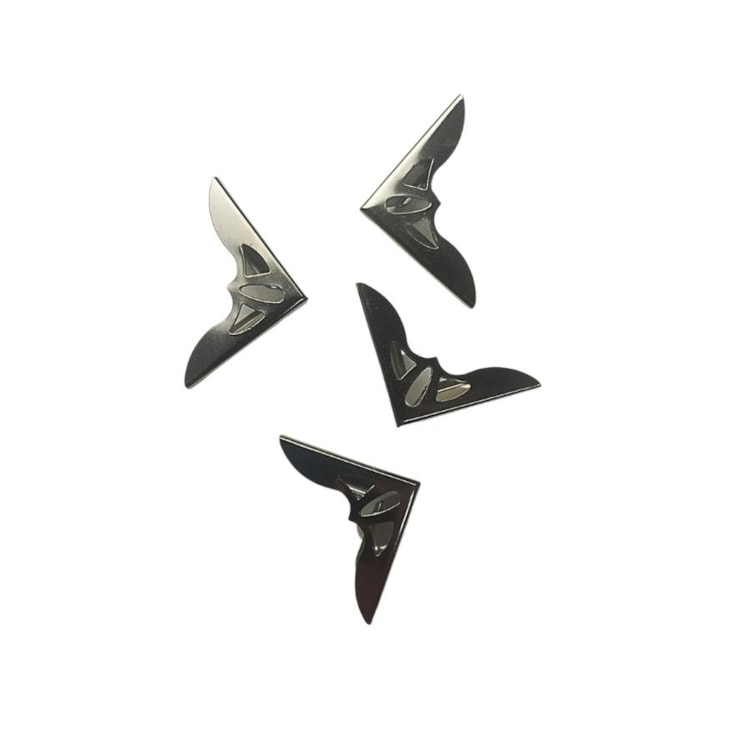 Cantoneira para Encadernação 31x31mm Cor Prata Marpax 04un